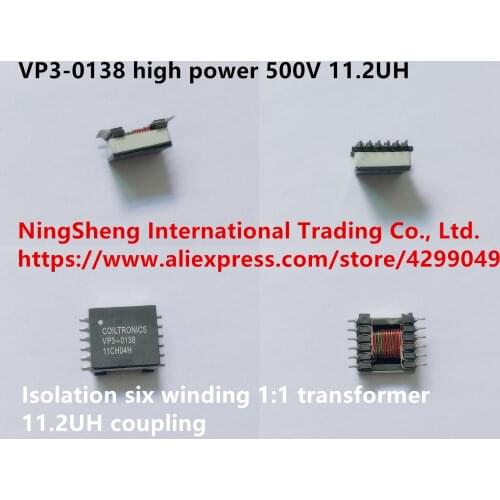 Original new 100% VP3-0138 import high power 500V isolation six winding 1:1 transformer 11.2UH coupling inductor