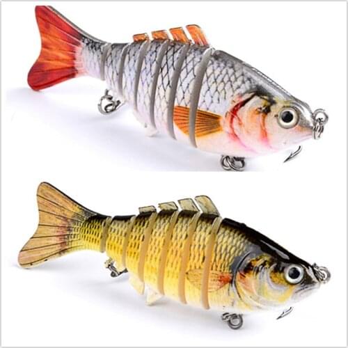 1Pcs Fishing Lures Multi-section Hard Bait100mm 15g Artificial Bait Minnow Crankbait Jig Perch Carp Wobblers Lure Fishing tackle