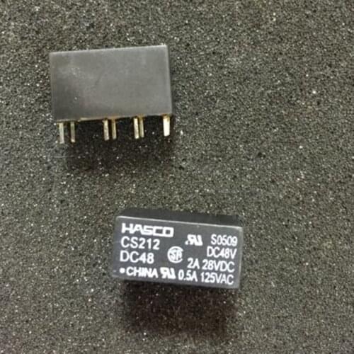 CS212DC48 48VDC 2A 28VAC DIP8 19F HASCO RELAY 2 From C, New and original 5pcs/lot