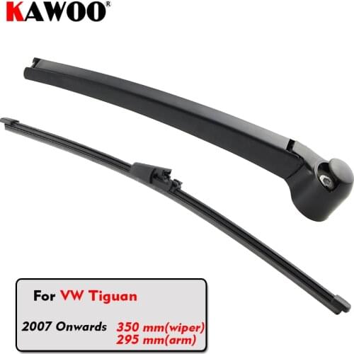 KAWOO Car Rear Wiper Blade Blades Back Window Wipers Arm For Volkswagen Tiguan Hatchback (2007 Onwards) 350mm Windscreen Wiper