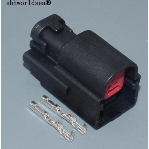 Shhworldsea 2/5/10/30/50/100sets 2 Pin 1.2mm Female Auto Plug Eletric Automotive Connector For Car waterproof female plug