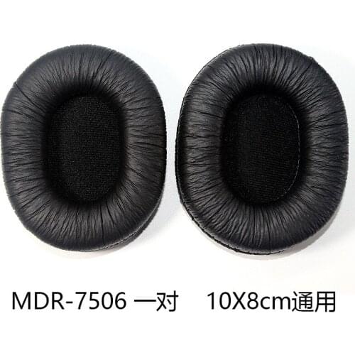 For MDR-7506 V6 Headphone Sponge Headset Headset Headset Ear Cushion Oval 8X10cm Universal Headphone Holster Sponge Cover