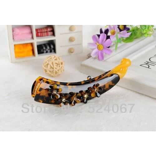 High Quality Acrylic Banana Hair Clip For Women Fashion Jewelry Party Gift