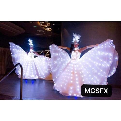 Women led Dress / LED isis Wings /Girls LED Suits / LED dance Costumes