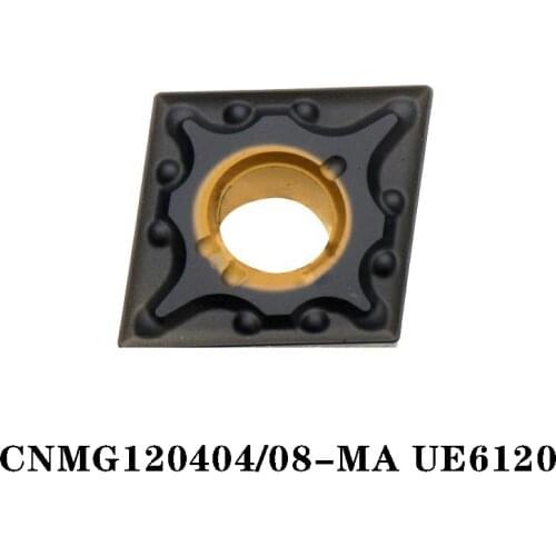 100% Original CNMG CNMG120404-MA UE6120 CNMG120408-MA 10pcs Carbide Insert CNC lathe Insertion Efficient And Durable Machined