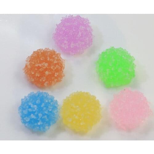 18*22*10MM Mix Color Assorted Resin Sugared Gum Drop Candy Kawaii Cabochons Sweet Flatback Resin Cabochons