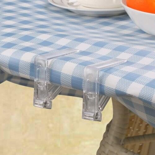 4Pcs Plastic Tablecloth Clips Spring Loaded Tablecover Table Cloth Clip Clamp Holder Clear New Hot Durable Lightweight Picnic