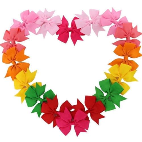 40pcs /20pcs Cute Baby Girls Hair Bows For Kids Hair Bands Alligator Hair Clips Cute Heardband