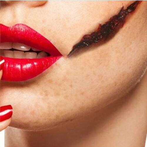 600pcs/lot On Halloween Horrible Scar Scratch Fake Wound Stitch Tattoos Stickers Mix Styles Water-proof Temporary Tattoos HA1770