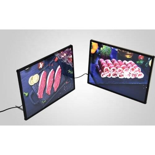 A4 restaur led menus board led menu light box light up led fast food menu board