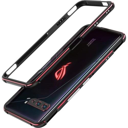 For Asus ROG Phone 3 5G ZS661KS Aluminum metal bumper ROG3 Frame Slim Cover phone case + Carmera Protector ROG Phone 3 5G Case