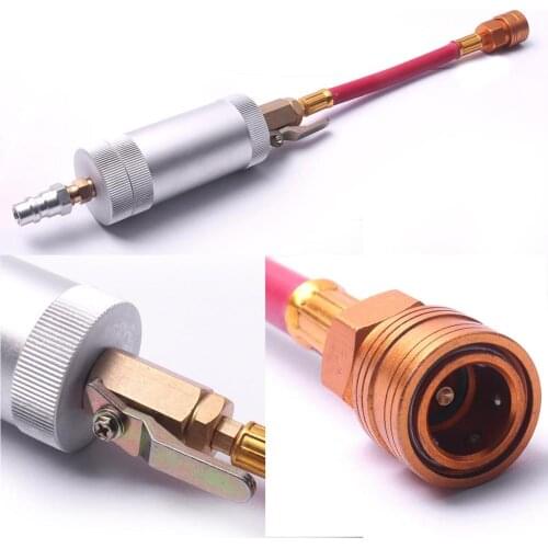 Car Auto R134A Refrigeration Oil Filler Tube Pure Liquid 2 oz Refrigerant Oil Filling Tube Cylinder Car-Stying
