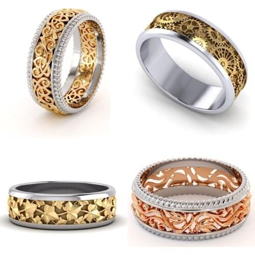 Золотые кольца для мужчин BAOSHINA China At AliExpress