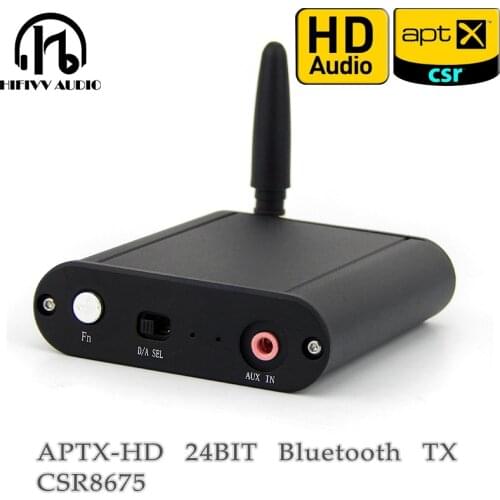 Hifi CSR8675 bluetooth transmitter Launcher for Bluetooth headset speaker Support USB to Notebook Computer 3.5mm Input
