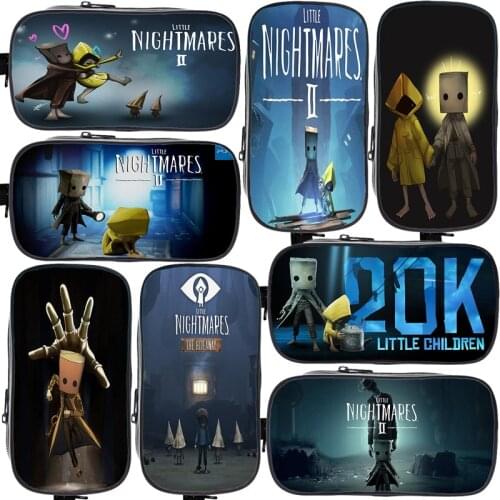 School Little Nightmares 2 Pencil Cases Pencil Holder Cartoon Cosmetic Case Students School Box Children Pen Bag Kid Storage Bag