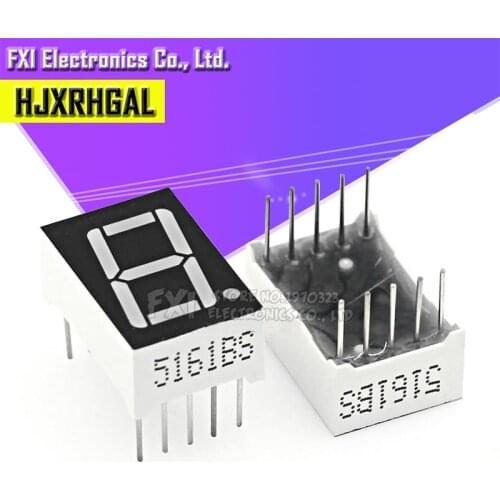 5pcs Digital tube segment common Anode Red 1 Bit digital Tube 0.56 inch hjxrhgal Red LED Display