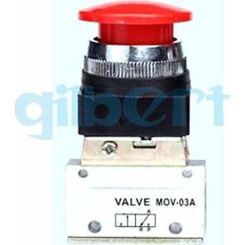 G1/8" MOV-03A Manual Valve Mechanical Valves 2 Position 3 Way Air Mechanical Valve