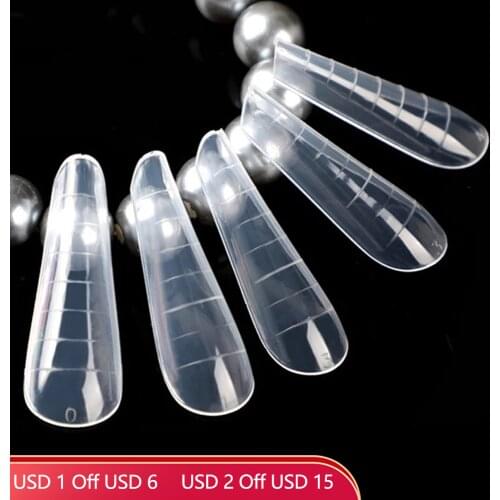 60PCS Arched Top Forms Quick Building Mold Dual Forms Nail System DIY Nail Extension Molds For Build Nails Top Form