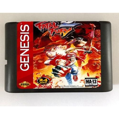 Fatal Fury 2 Game Cartridge Newest 16 bit Game Card For Sega Mega Drive / Genesis System