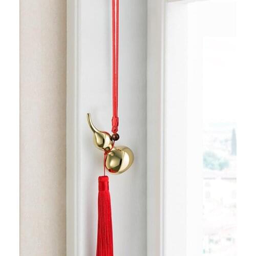 Copper Gourd Pendant "good Luck Gourd" Gourd Home Decoration Gift Car Hanger