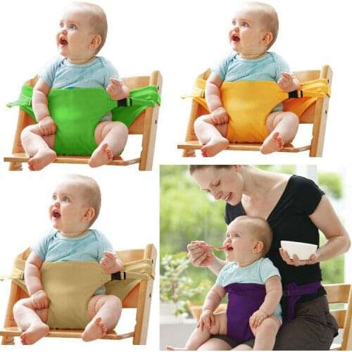 Fashion Infant Seat Carrier Sling Portable Baby Chair Seat for Dining Highchair Safety Baby Seat Belt Harness BD27