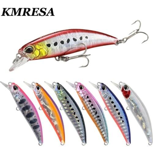 NEW MINNOW Pesca Hard Fishing Lure 60mm 6.5g Slow Sinking Minnow Fishing Wobbler Isca Artificial Baits For Bass Perch Pike