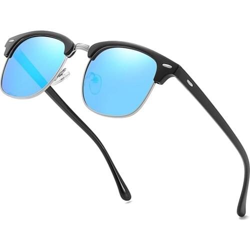 Polarized Sunglasses Half Frame Vintage Sun Glasses Famous Brand Sunglases Polaroid Sunglasses Retro Feminino for Women Men