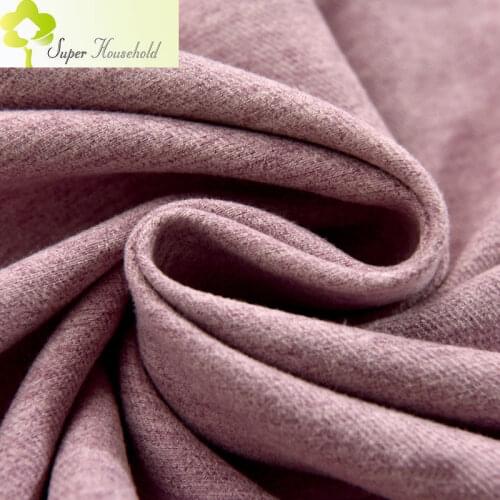 Simple Thicker Alpaca Fabric Curtains for Bedroom Shade Cloth Solid Velvet Curtain Living Room Window Blinds Finished Drapes