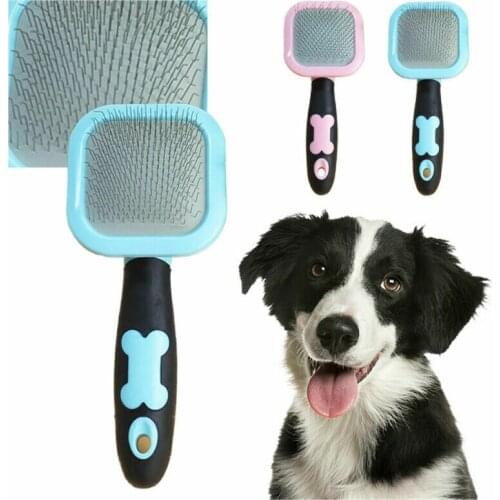 Handle Shedding Hair Brush Pin Fur Grooming Trimmer Comb Tool For Pet Dog Cat