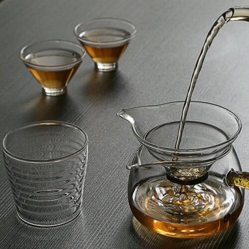 "KingTeaMall" Glass Tea Strainer for Filtering GongFu Cha Flower Tea Puerh Tea Dark Tea Tewares Teasets Teatools