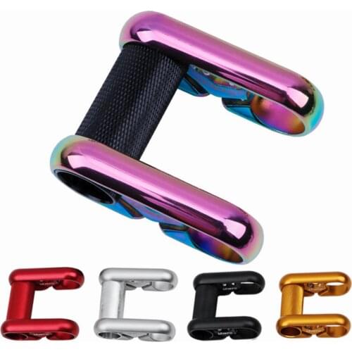 Bicycle Double Handlebar Stem Ultralight Weight Modified Folding Bike Alu Alloy 25.4mm Straight Handlebar Bicycle Accessories