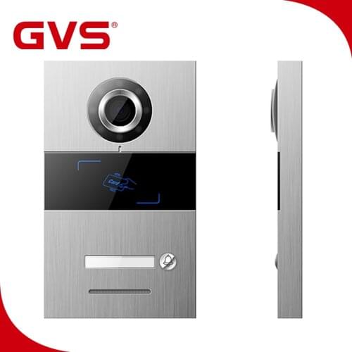 GVS TCP IP H series DC 24V Sliver Video Intercom System IC Type Villa Mini Outdoor Monitor for Home/Villa/Apartment/Office