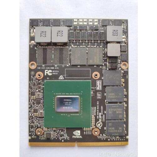 High quality GeForce GTX 1060M GTX1060 graphics card with X bracket N17E-G1-A1 6GB GDDR5 MXM for Dell Alienware MSI HP, well tes
