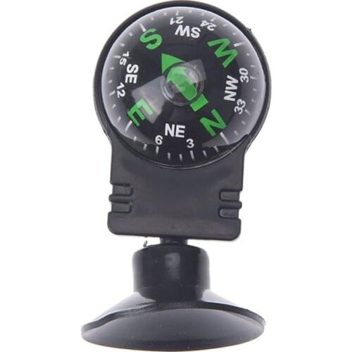 1pcs360 degree rotating car suction cup guide ball outdoor car marine oriented compass plastic navigation compass