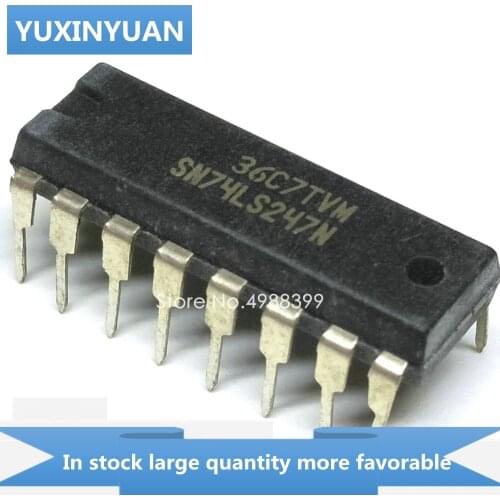 10PCS/LOT SN74LS247N SN74LS247 SN 74LS247N 74LS247 DIP16 in stock