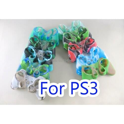 20PCS/LOT Camouflage Protective Silicone Skin Case Cover for Playstation 3 PS3 Controller OCGAME