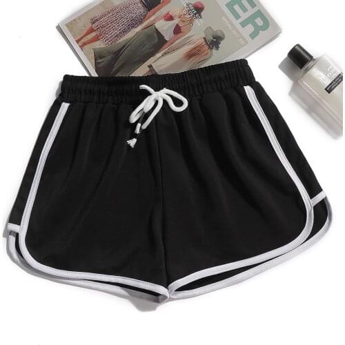 2021 Solid Patchwork Yoga Shorts Women Fitness Shorts High Waist Pants Women Loose Sport Shorts Female Gym Clothing Sportswear