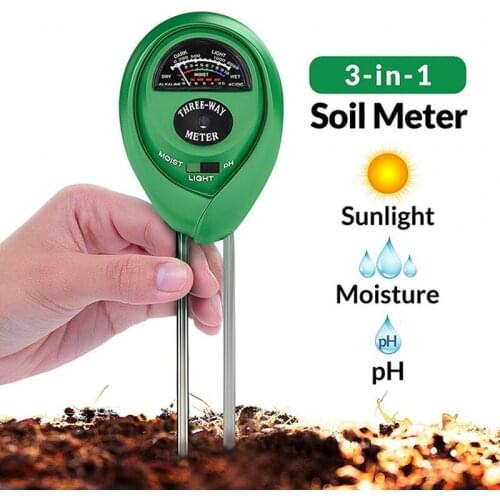 3 in 1 Soil Water Moisture Light PH Meter Tester Digital Analyzer Test Detector for Garden Plant Flower Hydroponic Garden Tool