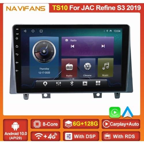 Ram 6+128G Autoradio RDS IPS Screen Car Dvd Player For JAC Refine S3 2019 Android 11 Multimedia Video Radio Navigation GPS Audio