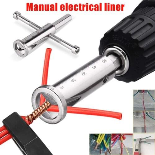 Electrician General Automatic Wire Stripper Twisted Wire Tool Quick Stripper Line Cable Peeling Twisting Connector Wire Stripper