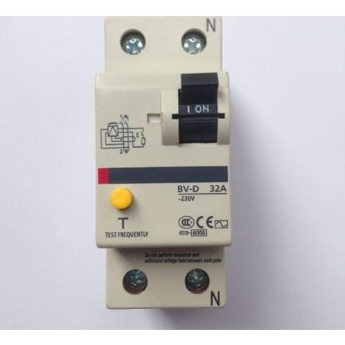6A 10A 16A 20A 25A 32A 40A 50A 63A BV-D 2P/4P Miniature Earth Leakage Circuit Breaker Residual Current Circuit breaker RCCB