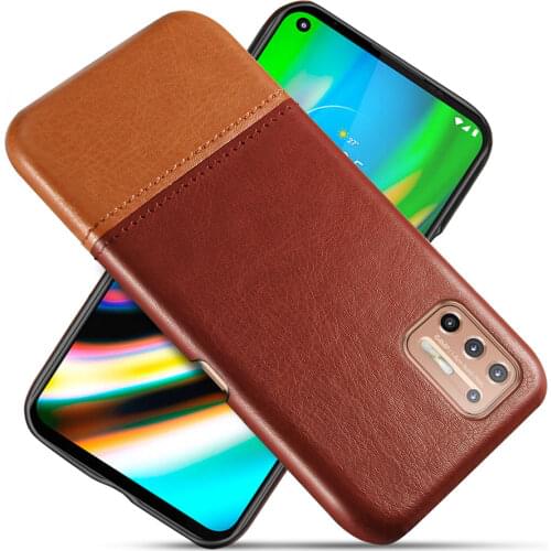 For moto g7 g8 g9 play g9 plus Luxury Leather PU Stitching Slim Phone cases Antiskid Anti-fall Untrathin Back Cover Coque