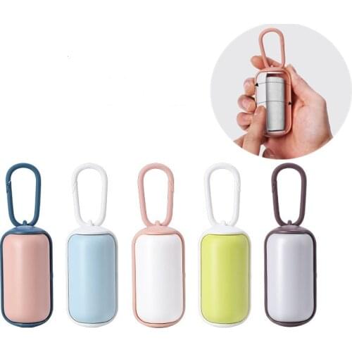 Safe Non-toxic Dog Waste Poop Bag Dispenser Multi Purpose Carrier Holder with 15 Garbage Bags Outdoor Pets Clean Supplies