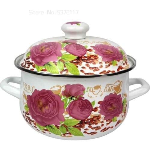 Enameled Pot for Soup Stock Pots Cookware Kitchen Pot Ceramic Cooking Pot Cooker Casserole