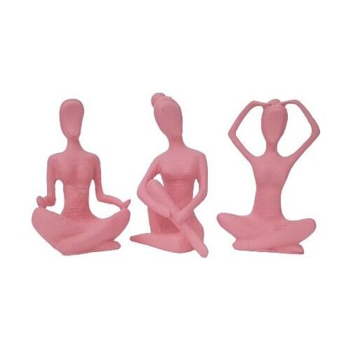 EU HOME DECORATION AROSE TRIPLE PINK YOGACI WOMEN