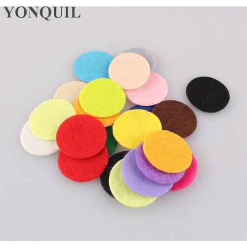 2.5*2.5Cm Round Felt Accessory Patch Many Color Circle Felt Pads DIY Fabric Flower Material $7.68/LOT 1000PCS/LOT