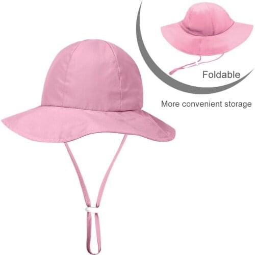 Summer Sun Hat Boys Cap Children Panama Unisex Beach Girls Bucket Hats Cartoon Infant Cap UV Protection For 4-8 Years