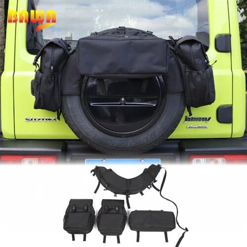 BAWA Stowing Tidying Car Spare Tire Multifunctional Storage Bag Kit Organization Accessories for Suzuki Jimny 2019