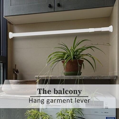 Multi Purpose Spring Loaded Extendable Sticks Telescopic Net Voile Tension Curtain Rail Pole Net Rods Curtain Telescopic Pole