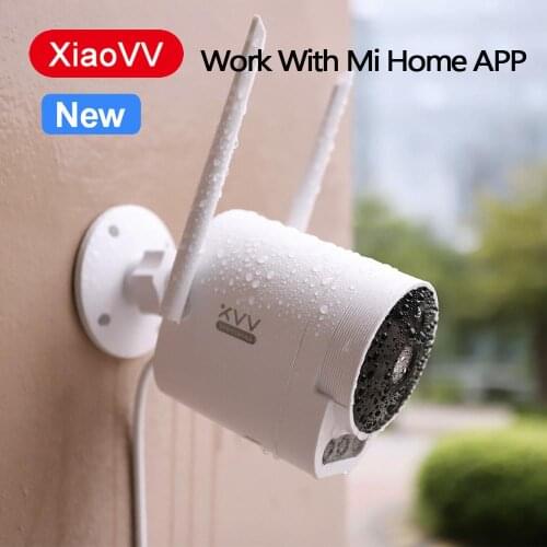 Xiaomi XVV Outdoor Camera Pro 1080P HD WiFi Cam 150° Wide Angle IP65 Infrared Night Vision 3PCS LED Warning Lights For Mi Home